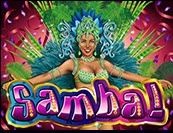Samba Slot Game - 5 reels, 25 lines, free spins, progressive jackpots